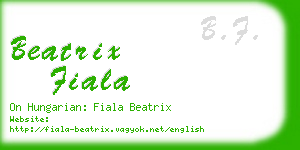 beatrix fiala business card